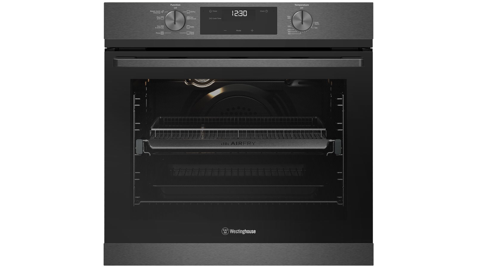 Westinghouse 600mm Multi-Function 8 Oven with Air Fry - Dark Stainless Steel