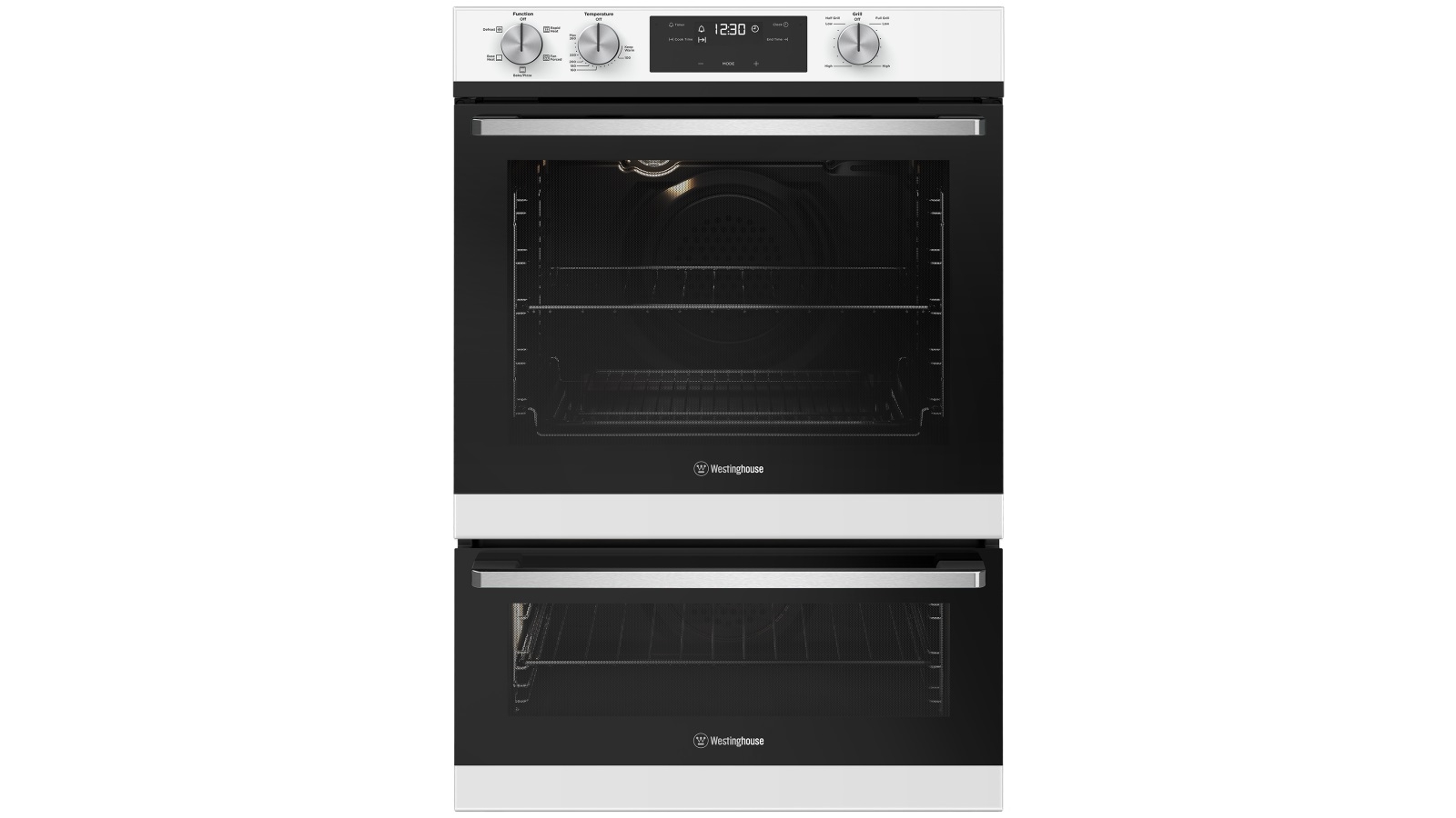 Westinghouse 600mm White Multifunction Wall Oven with Separate Grill