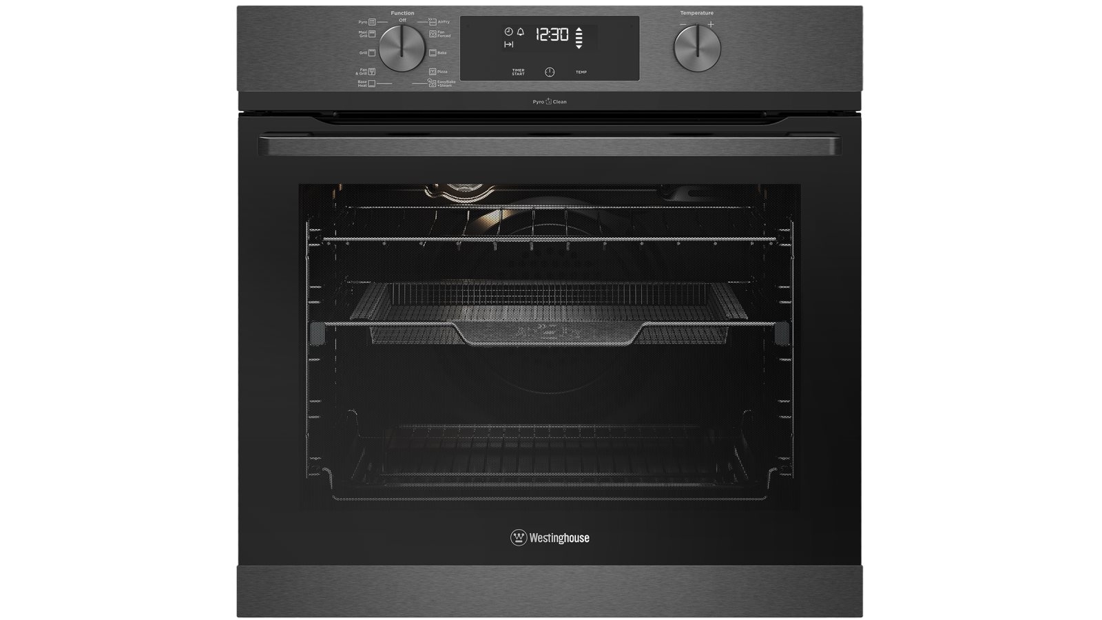 Westinghouse 600mm Dark Stainless Steel Pyrolytic Oven with AirFry