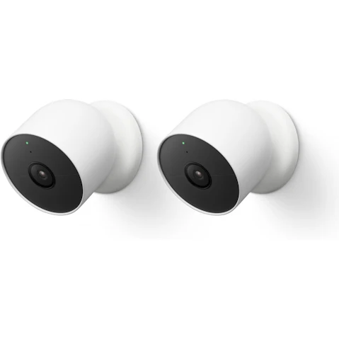 Google Nest Cam (Outdoor or Indoor, Battery) - 2 Pack