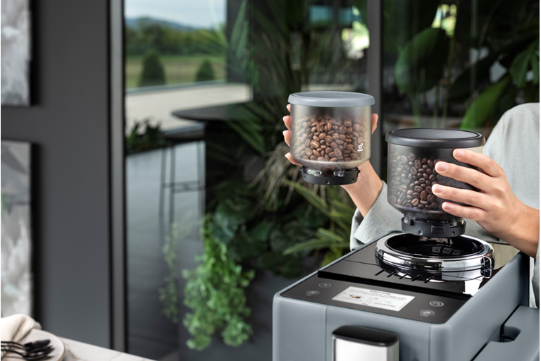 DeLonghi Rivelia Automatic Coffee Machine Grey Joyce Mayne