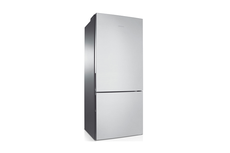 Samsung 427L Bottom Mount Fridge Silver Layered Steel Joyce Mayne